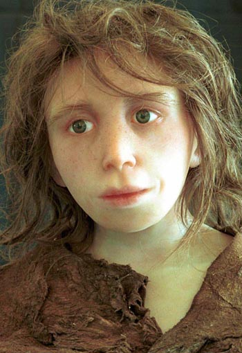 Visual reconstruction of a Neaderthal child